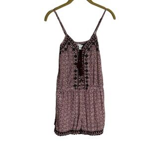 American Eagle Outfitters Pink and Black Romper